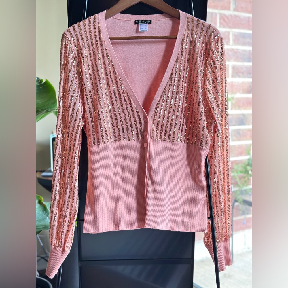 VENUS Blush Pink Knit Top